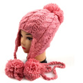 Ladies Chunky Hand Knit Hat with Earflap Pattern